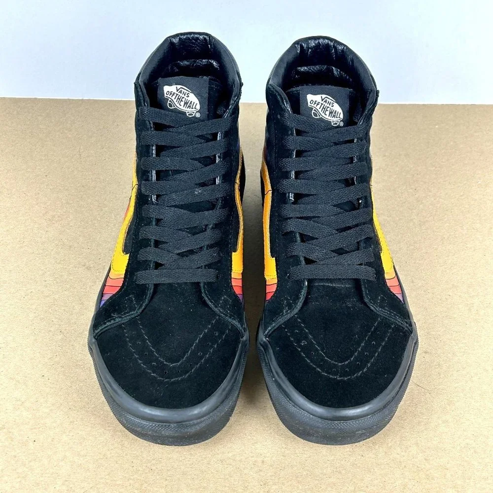 Vans Black High-Top Sneakers with Vibrant Accents - Picture 2 of 9